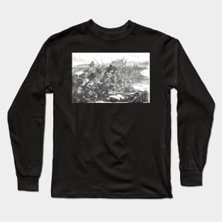 Advance of the Highlanders at the battle of Alma, Crimean War, 1854 Long Sleeve T-Shirt